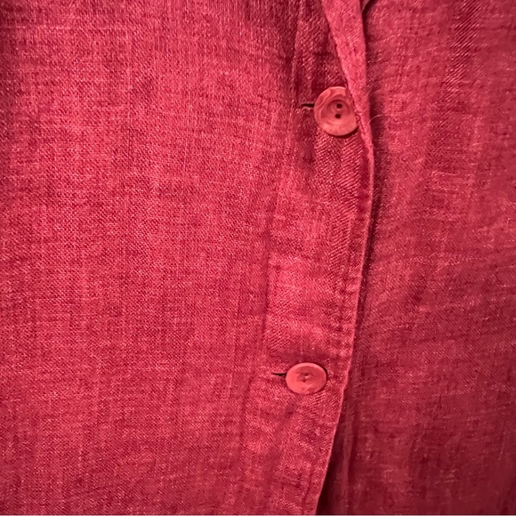 Eileen Fisher Organic Linen Longline Jacket - Picture 6 of 11